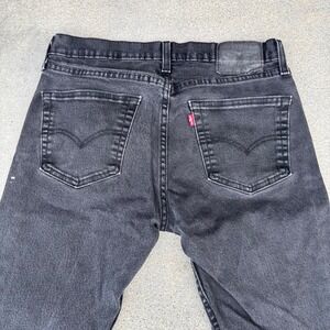 Levi's 511 Slim Fit Jeans Black Denim Mens 32x30